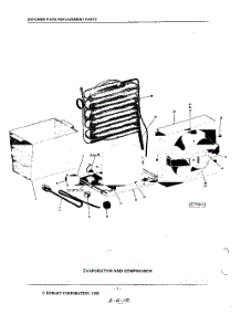 02 - Section parts for Kitchenaid Dehumidifier KDH20 / from AppliancePartsPros.com