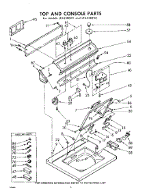 04 - Top And Console parts for Whirlpool Washer LFA5580W1 / from AppliancePartsPros.com