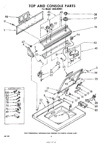 06 - Top And Console parts for Whirlpool Washer LHA5300W1 / from AppliancePartsPros.com