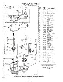08 - Gear Case parts for Whirlpool Washer LHA5300W1 / from AppliancePartsPros.com