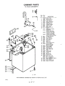 02 - Cabinet parts for Whirlpool Washer LDA5380W3 / from AppliancePartsPros.com