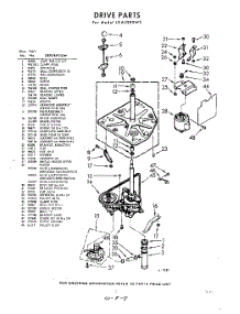 03 - Drive parts for Whirlpool Washer LDA5380W3 / from AppliancePartsPros.com