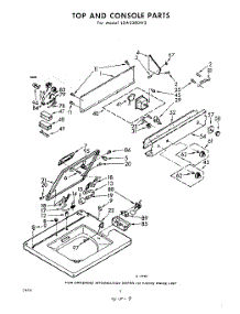 04 - Top And Console parts for Whirlpool Washer LDA5380W3 / from AppliancePartsPros.com