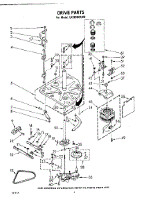 04 - Drive parts for Whirlpool Washer LA3800XKW0 / from AppliancePartsPros.com