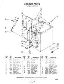 03 - Cabinet parts for Whirlpool Washer LHA5300W2 / from AppliancePartsPros.com