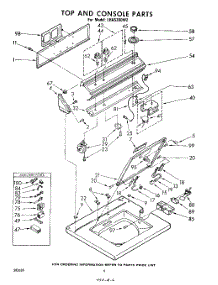 06 - Top And Console parts for Whirlpool Washer LHA5300W2 / from AppliancePartsPros.com