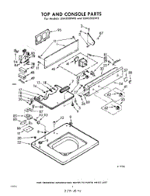 04 - Top And Console parts for Whirlpool Washer LDA5500W0 / from AppliancePartsPros.com