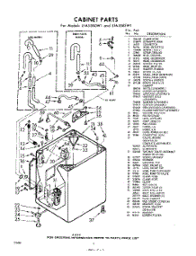 02 - Cabinet parts for Whirlpool Washer LFA5585W1 / from AppliancePartsPros.com