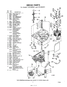 03 - Drive parts for Whirlpool Washer LFA5585W1 / from AppliancePartsPros.com