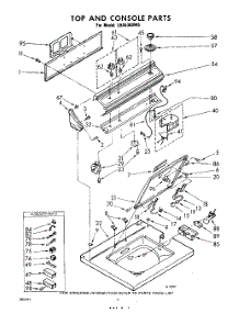 04 - Top And Console parts for Whirlpool Washer LHA5380W0 / from AppliancePartsPros.com
