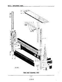 15 - Trim And Channel parts for Kitchenaid Dishwasher KDI16 / from AppliancePartsPros.com