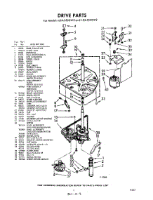 03 - Drive parts for Whirlpool Washer LDA5500W2 / from AppliancePartsPros.com