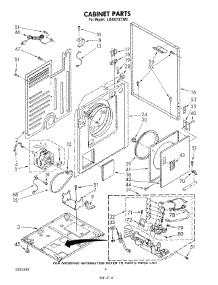 03 - Cabinet parts for Whirlpool Dryer LG4931XTN0 / from AppliancePartsPros.com