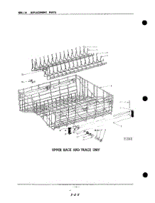 16 - Upper Rack And Track parts for Kitchenaid Dishwasher KDI16WSC / from AppliancePartsPros.com