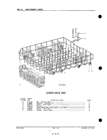 18 - Lower Rack parts for Kitchenaid Dishwasher KDI16WSC / from AppliancePartsPros.com