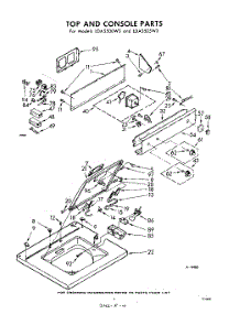04 - Top And Console parts for Whirlpool Washer LDA5500W3 / from AppliancePartsPros.com