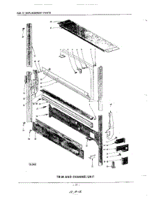 12 - Trim And Channel parts for Kitchenaid Dishwasher KDI17 / from AppliancePartsPros.com