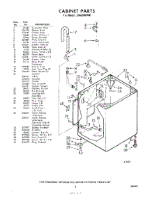 03 - Cabinet parts for Whirlpool Washer LHA5500W0 / from AppliancePartsPros.com