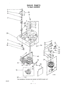 04 - Drive parts for Whirlpool Washer LHA5500W0 / from AppliancePartsPros.com