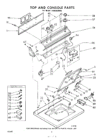 06 - Top And Console parts for Whirlpool Washer LHA5500W0 / from AppliancePartsPros.com