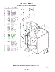 06 - Cabinet parts for Whirlpool Washer LFA5600W3 / from AppliancePartsPros.com