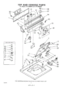 08 - Top And Console parts for Whirlpool Washer LFA5600W3 / from AppliancePartsPros.com