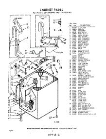 02 - Cabinet parts for Whirlpool Washer LDA5505W0 / from AppliancePartsPros.com