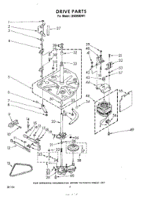 04 - Drive parts for Whirlpool Washer LHA5500W1 / from AppliancePartsPros.com