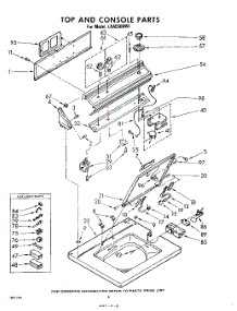 06 - Top And Console parts for Whirlpool Washer LHA5500W1 / from AppliancePartsPros.com