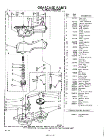 08 - Gear Case parts for Whirlpool Washer LHA5500W1 / from AppliancePartsPros.com