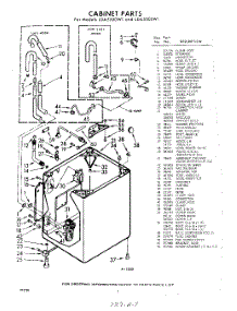 02 - Cabinet parts for Whirlpool Washer LDA5505W1 / from AppliancePartsPros.com