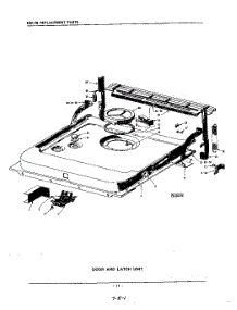 15 - Door And Latch parts for Kitchenaid Dishwasher KDI18 / from AppliancePartsPros.com