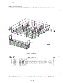 21 - Lower Rack parts for Kitchenaid Dishwasher KDI18 / from AppliancePartsPros.com