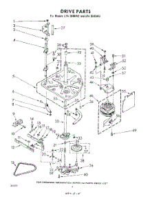 04 - Drive parts for Whirlpool Washer LFA5605W3 / from AppliancePartsPros.com