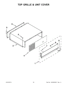 08 - Top Grille & Unit Cover parts for Kitchenaid Refrigerator KBFC42FTS07 / from AppliancePartsPros.com