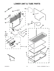10 - Lower Unit & Tube Parts parts for Kitchenaid Refrigerator KBFC42FTS07 / from AppliancePartsPros.com