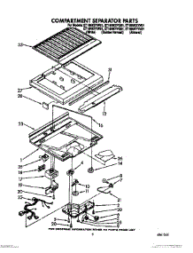 04 - Compartment Separator parts for Whirlpool Refrigerator ET18NKXYG01 / from AppliancePartsPros.com