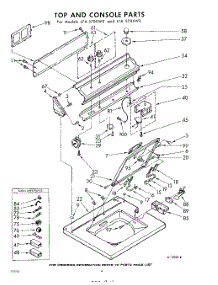 04 - Top And Console parts for Whirlpool Washer LFA5700W0 / from AppliancePartsPros.com