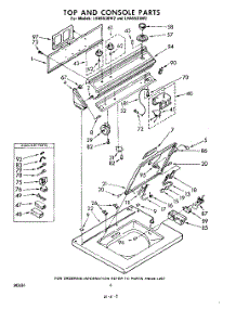 06 - Top And Console parts for Whirlpool Washer LHA5530W2 / from AppliancePartsPros.com