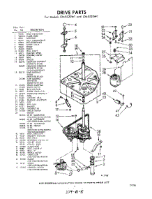 03 - Drive parts for Whirlpool Washer LDA5520W1 / from AppliancePartsPros.com