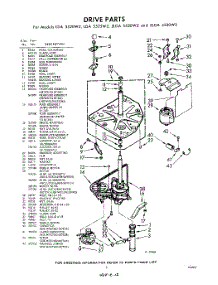 03 - Drive parts for Whirlpool Washer LDA5520W2 / from AppliancePartsPros.com