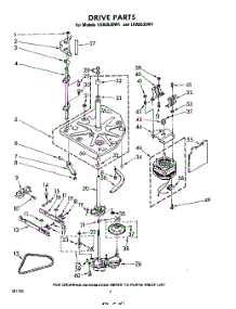 04 - Drive parts for Whirlpool Washer LHA5535W1 / from AppliancePartsPros.com