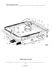 08 - Door And Latch parts for Kitchenaid Dishwasher KDI57 / from AppliancePartsPros.com