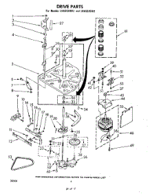 04 - Drive parts for Whirlpool Washer LHA5535W2 / from AppliancePartsPros.com