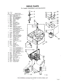 03 - Drive parts for Whirlpool Washer LDA5520W3 / from AppliancePartsPros.com