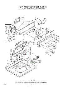 04 - Top And Console parts for Whirlpool Washer LDA5520W3 / from AppliancePartsPros.com