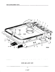 08 - Door And Latch parts for Kitchenaid Dishwasher KDI57A / from AppliancePartsPros.com