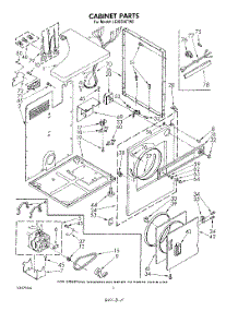 02 - Section parts for Whirlpool Dryer LE4930XTG0 / from AppliancePartsPros.com
