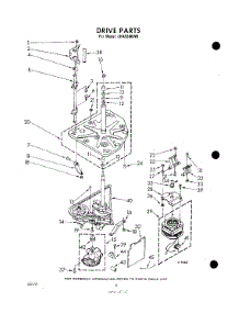 04 - Drive parts for Whirlpool Washer LHA5580W0 / from AppliancePartsPros.com