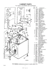 02 - Cabinet parts for Whirlpool Washer LFA5705W0 / from AppliancePartsPros.com